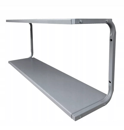 Metalinė sieninė lentyna 95 cm dviguba PG2S dirbtuvėms, loftui, garažui