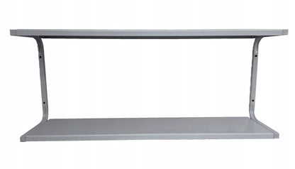 Metalinė sieninė lentyna 95 cm dviguba PG2S dirbtuvėms, loftui, garažui