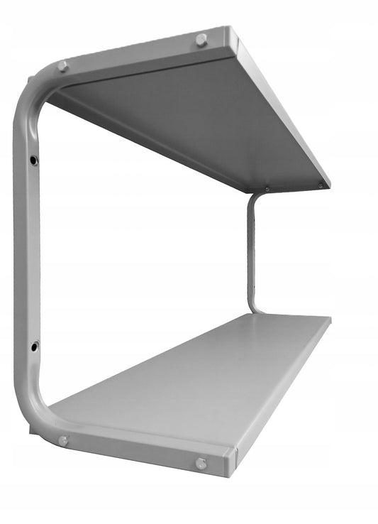 Metalinė sieninė lentyna 95 cm dviguba PG2S dirbtuvėms, loftui, garažui