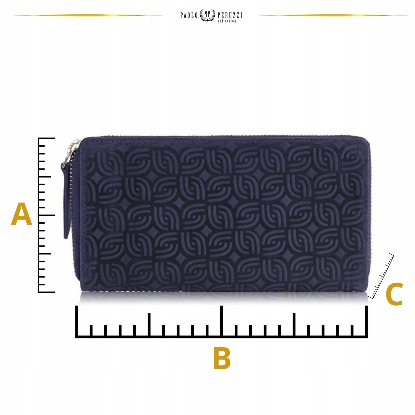 Odinė moteriška tamsiai mėlyna piniginė su užtrauktuku, talpi, madinga, "vintage" stiliaus rankinė-vokelis