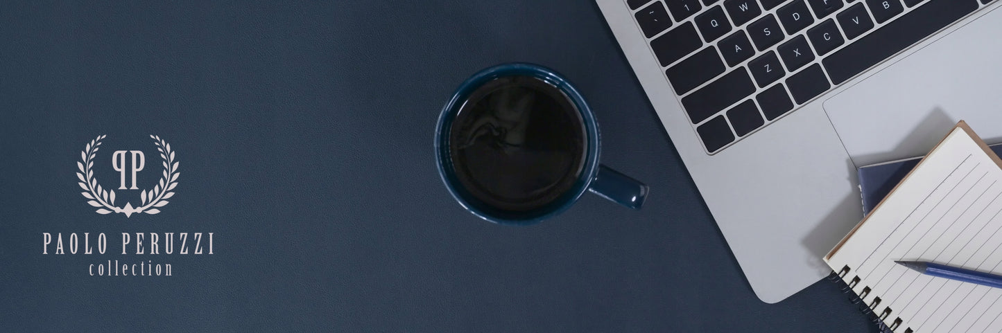 Moteriška odinė piniginė Paolo Peruzzi, tamsiai mėlyna, su RFID