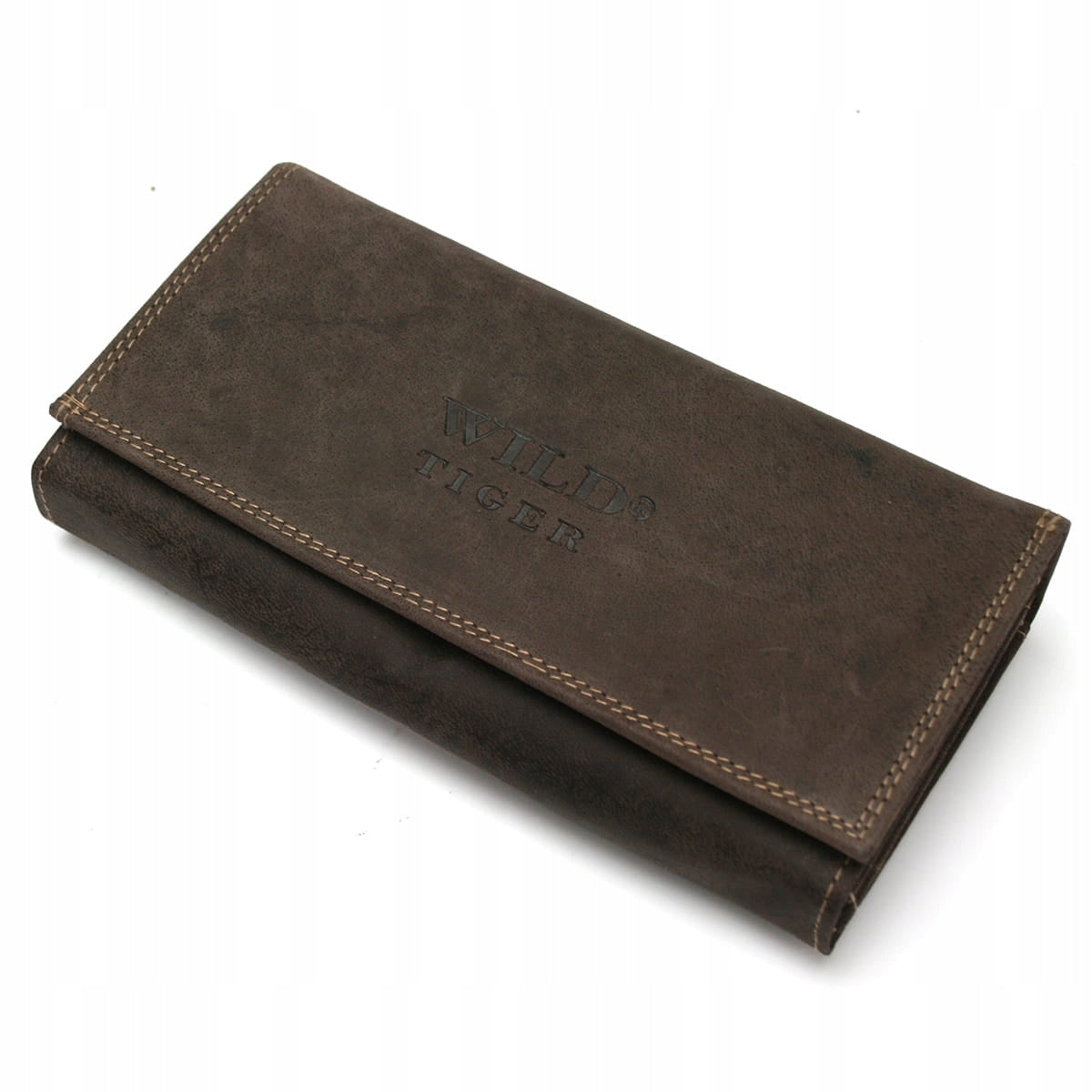 Moteriška nubuko odos piniginė Wild Tiger - tamsiai ruda