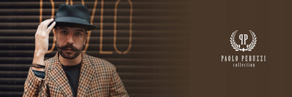 Vyriška piniginė dovanai PAOLO PERUZZI, natūrali oda + drobė RFID