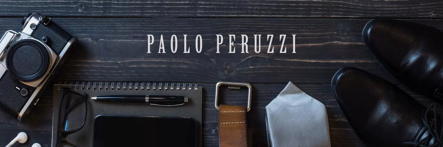 Vyriška piniginė su užtrauktuku, juoda drobė + vintage oda Paolo Peruzzi RFID