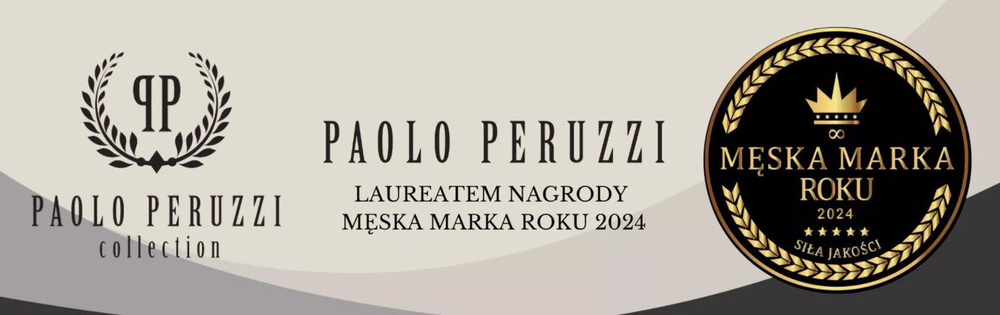 Odinė vyriška "Paolo Peruzzi" piniginė, užsegama atvartu, su RFID apsauga, rudoje dėžutėje