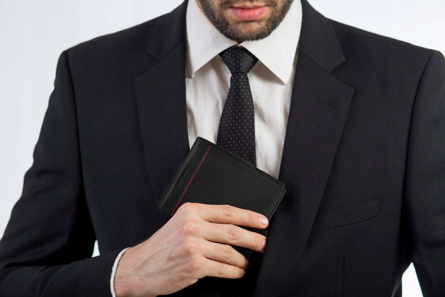 Vyriška odinė juoda piniginė horizontalioji, odinė, apsauga nuo vagysčių RFID ZAGATTO