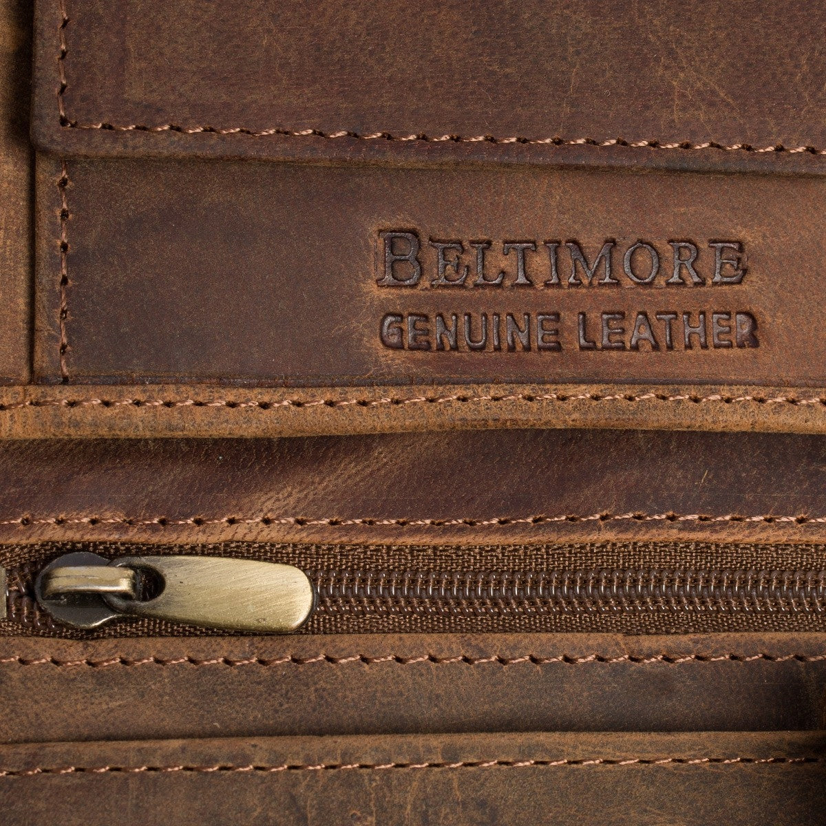 Vyriška odinė piniginė, ruda, nubukas, oda, TIR RFiD, Beltimore, vertikali