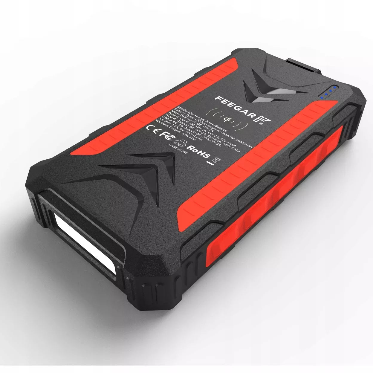 Power bank Solinis Feegar 36000mAh 20W 4x USB-C PD QC3 Indukcinis įkrovimas