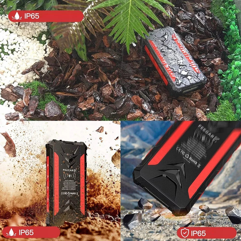Power bank Solinis Feegar 36000mAh 20W 4x USB-C PD QC3 Indukcinis įkrovimas
