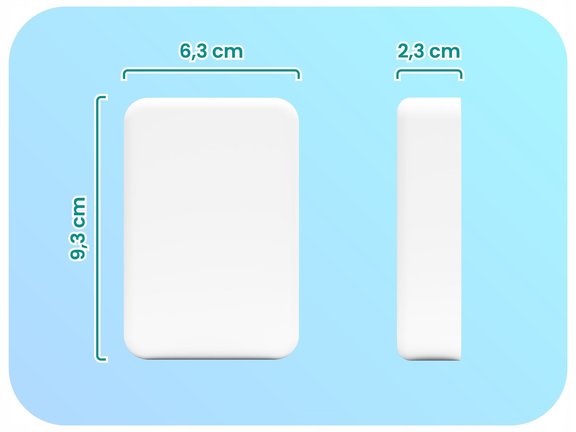 MagSafe Powerbank Apple iPhone 10000 mAh Indukcinis Patvarus Galingas Baltas