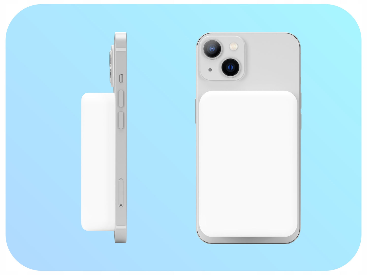 MagSafe Powerbank Apple iPhone 10000 mAh Indukcinis Patvarus Galingas Baltas