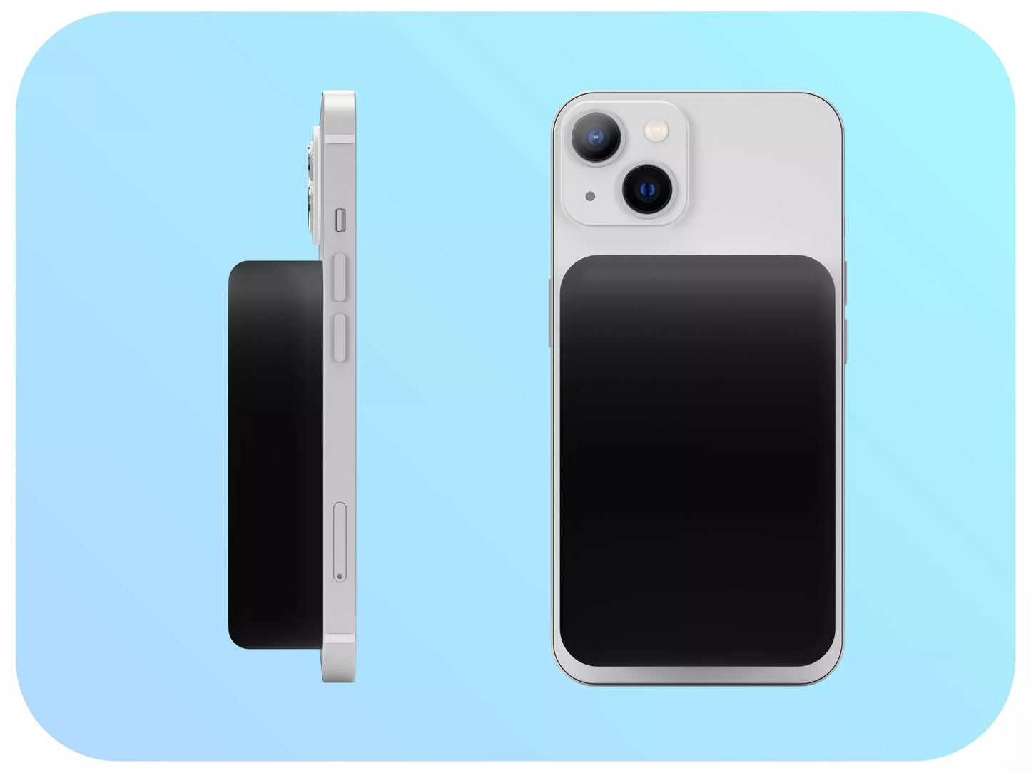 MagSafe Powerbank Apple iPhone 10000 mAh, belaidis, patvarus, galingas, juodas