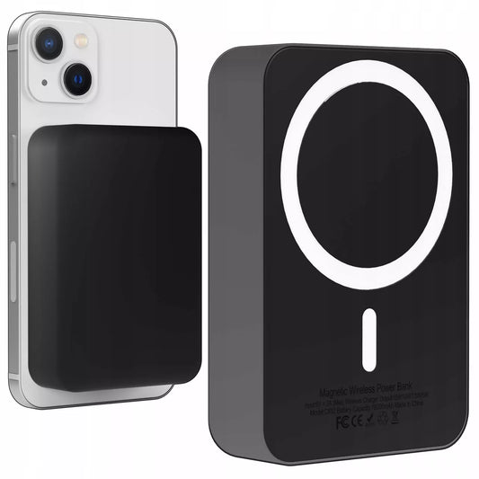 MagSafe Powerbank Apple iPhone 10000 mAh, belaidis, patvarus, galingas, juodas