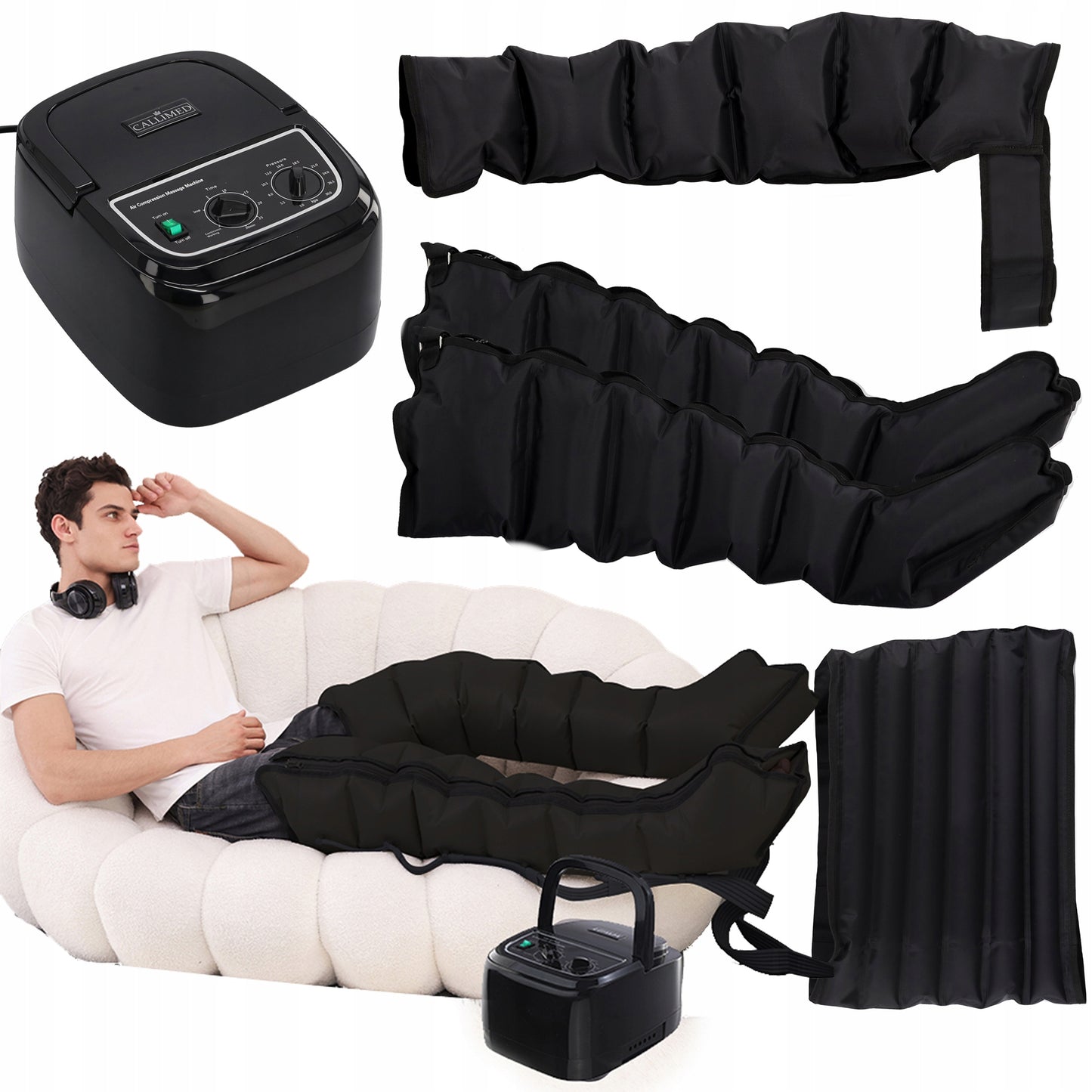 Presoterapija limfos drenažas kojų masažuoklis masažas