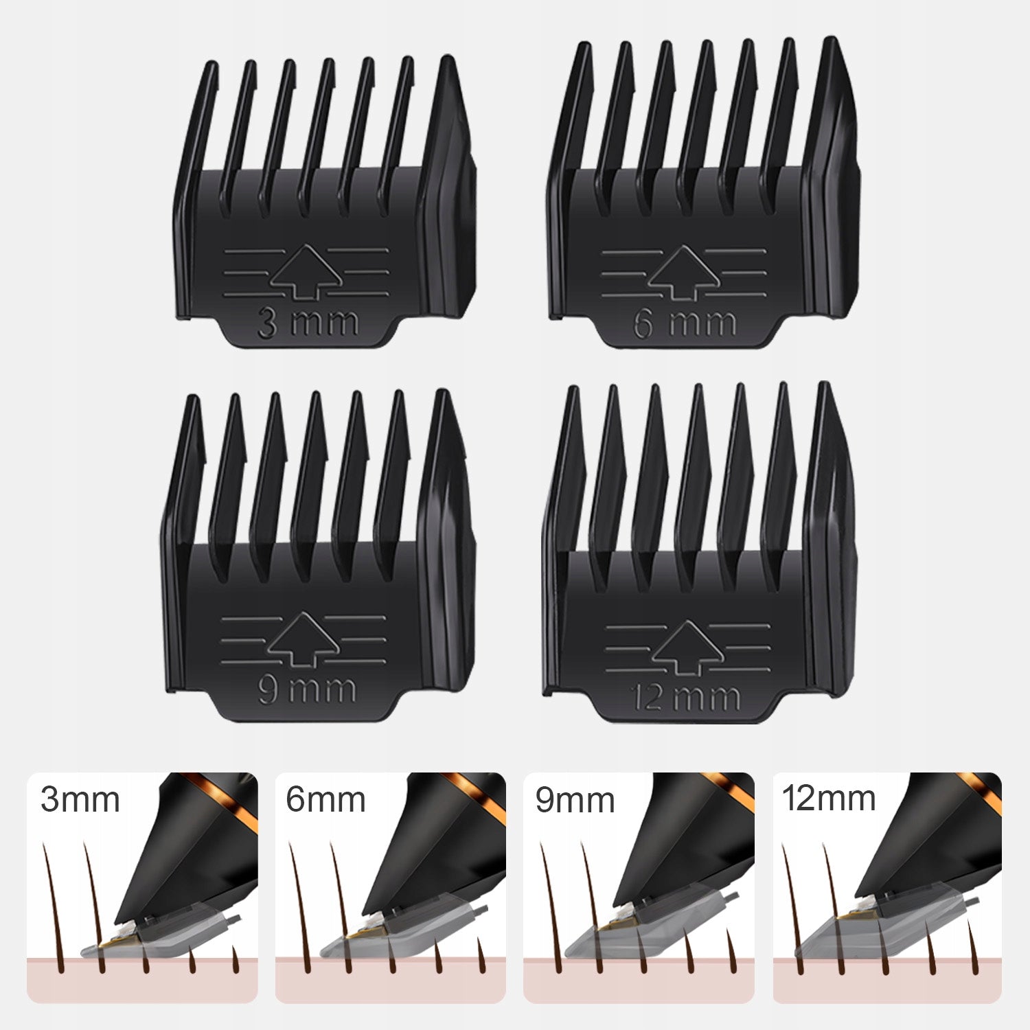 Profesionali šunų kirpimo mašinėlė Tylus augintinio trimmeris - Ragi 12in1