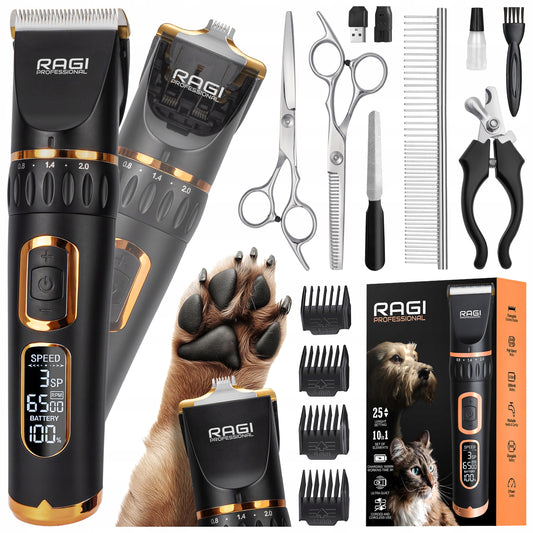 Profesionali šunų kirpimo mašinėlė Tylus augintinio trimmeris - Ragi 12in1
