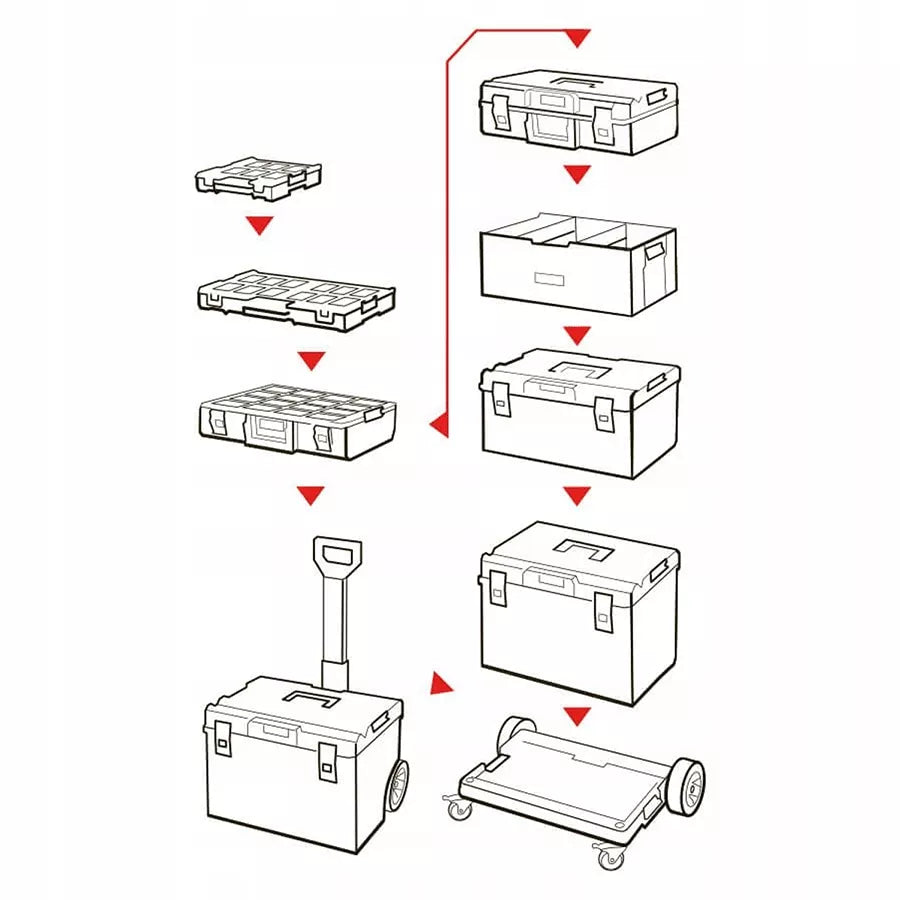 QBRICK ONE BOX 2.0 DĖŽUTĖ ĮRANKIAMS KREPŠYS