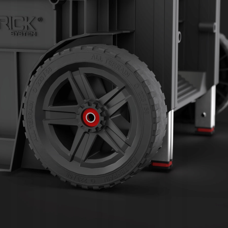 QBRICK SYSTEM ONE Cart 2.0 nešiojama įrankių dėžė ant ratukų, plastikinė 52