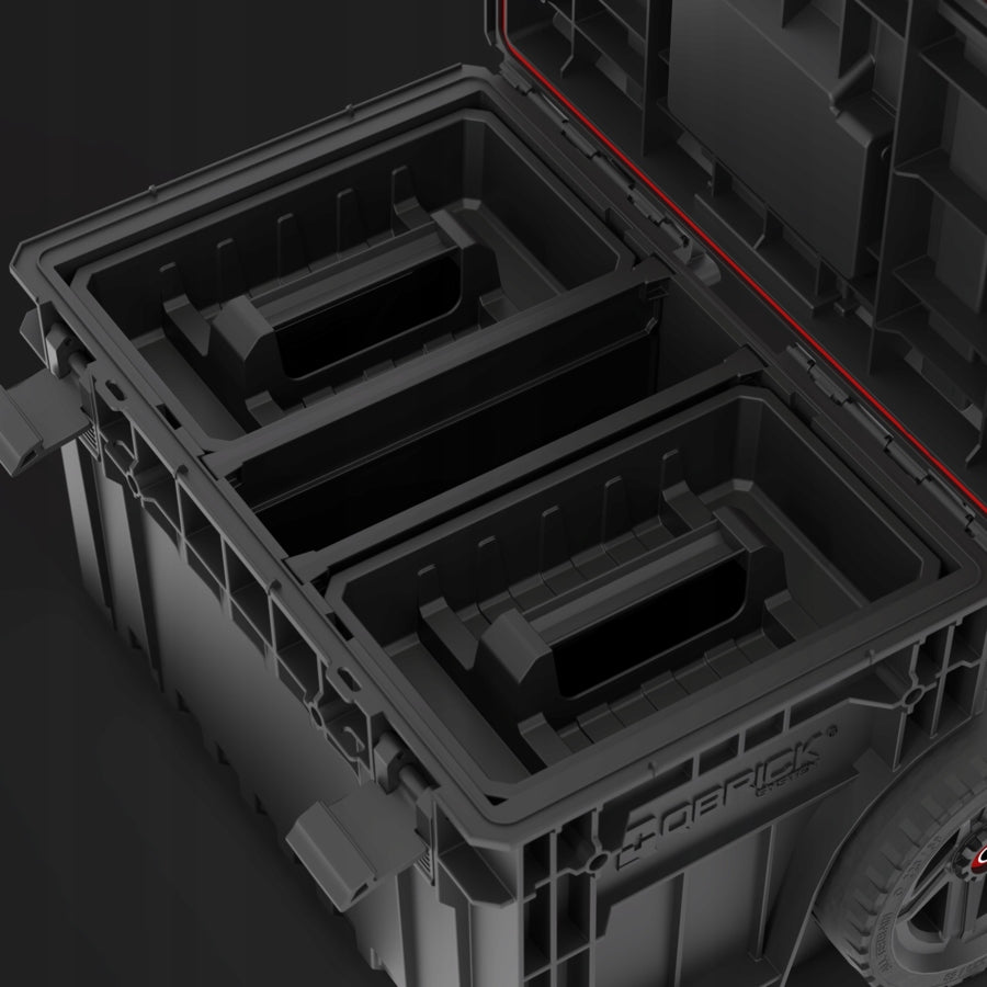 QBRICK SYSTEM ONE Cart 2.0 nešiojama įrankių dėžė ant ratukų, plastikinė 52