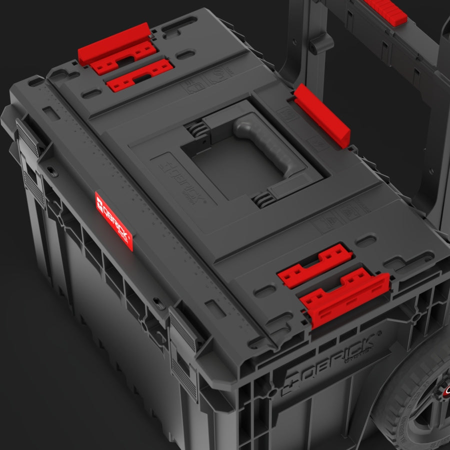 QBRICK SYSTEM ONE Cart 2.0 nešiojama įrankių dėžė ant ratukų, plastikinė 52