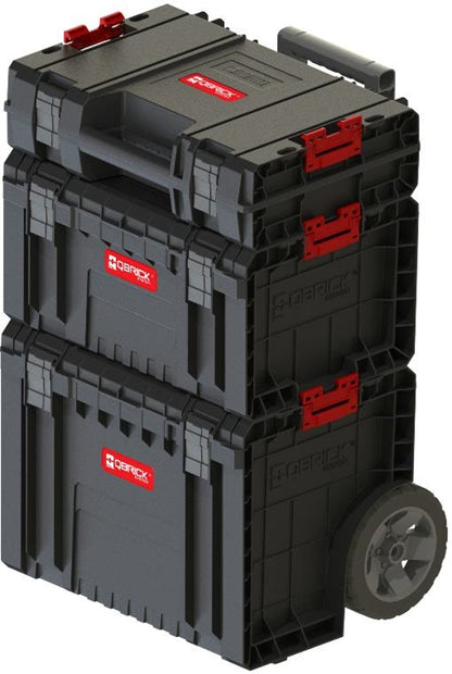QBRICK SYSTEM PRO 2.0 dirbtuvių rinkinys su ratukais, įrankių dėžė