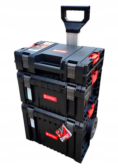 QBRICK SYSTEM PRO 2.0 dirbtuvių rinkinys su ratukais, įrankių dėžė