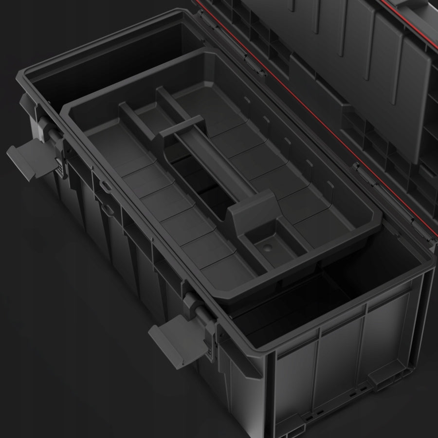 QBRICK SYSTEM PRO 600 Expert su pertvaromis didelė įrankių dėžė 22l