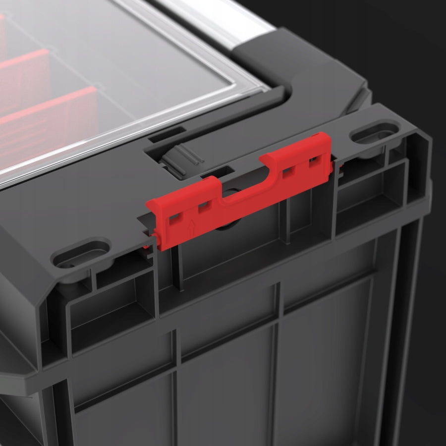 QBRICK SYSTEM PRO 600 Expert su pertvaromis didelė įrankių dėžė 22l