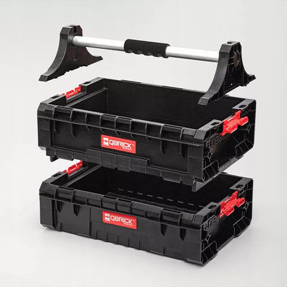 QBRICK SYSTEM PRO Modulinė dėžė juoda 18l įrankių dėžė