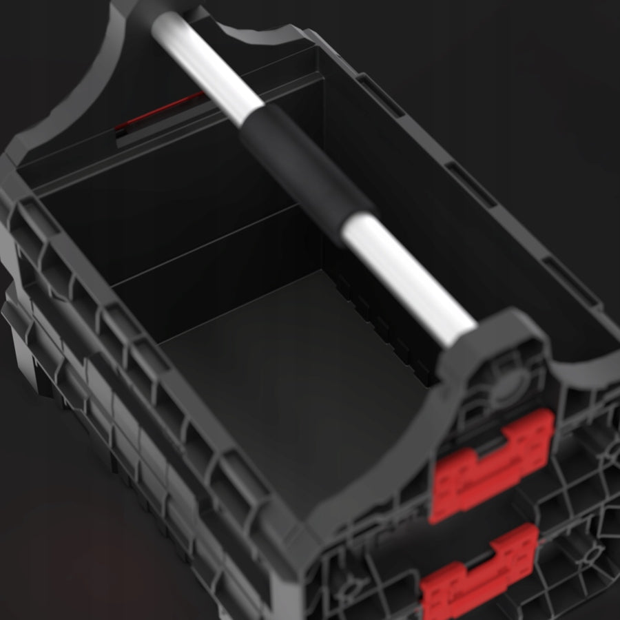 QBRICK SYSTEM PRO Modulinė dėžė juoda 18l įrankių dėžė