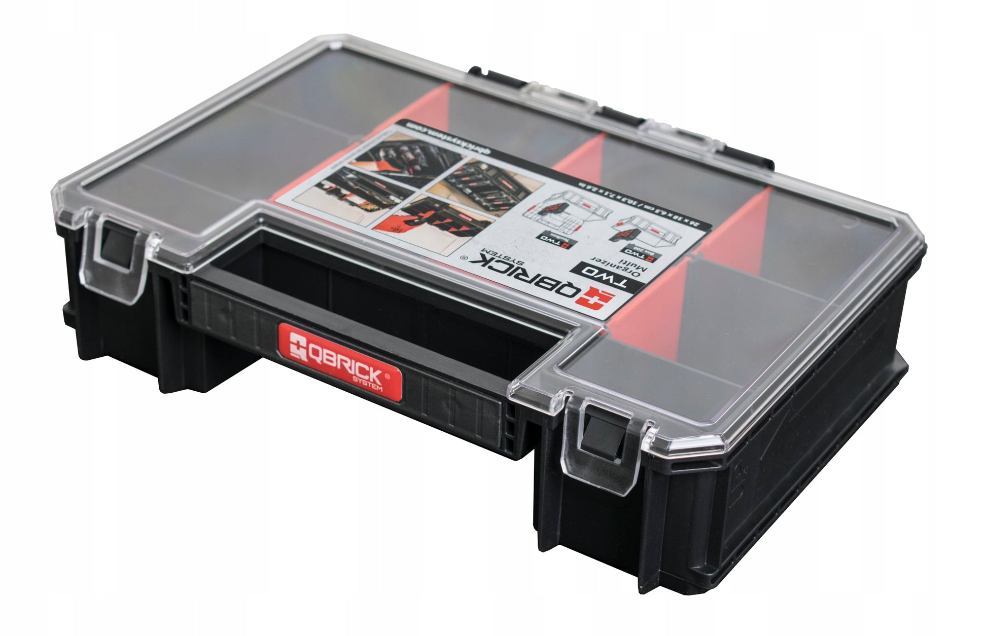 QBRICK SYSTEM TWO+TWO BOX200 + 6xTWO ORGANIZER MULTI įrankių dėžė