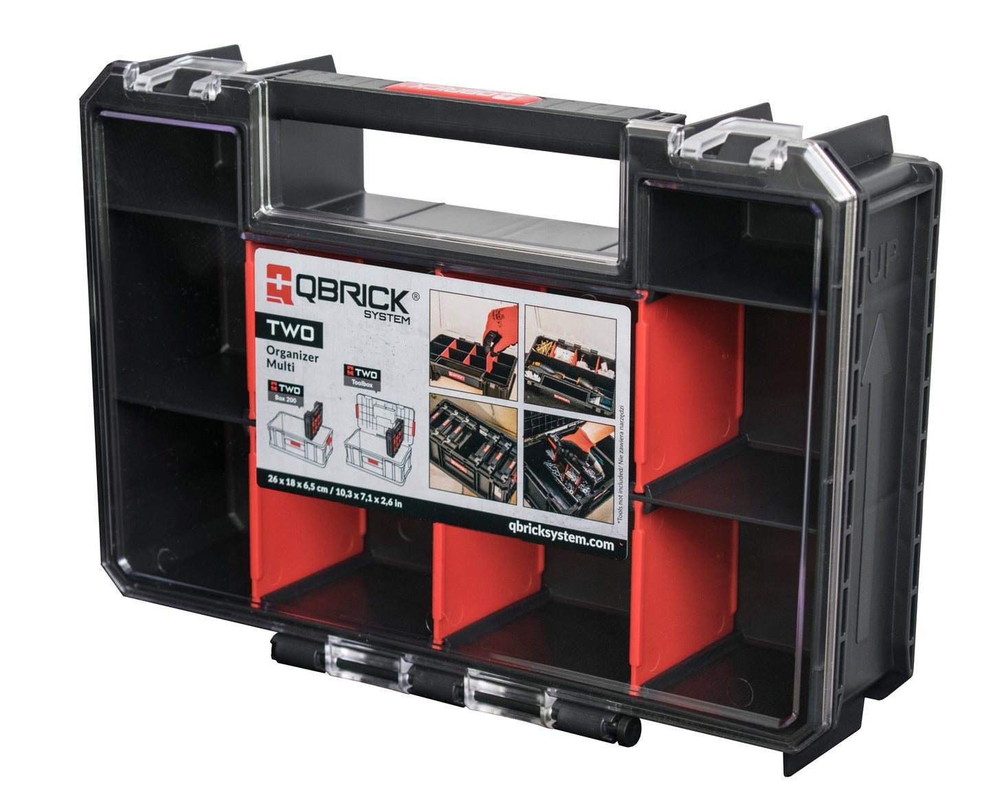 QBRICK SYSTEM TWO+TWO BOX200 + 6xTWO ORGANIZER MULTI įrankių dėžė