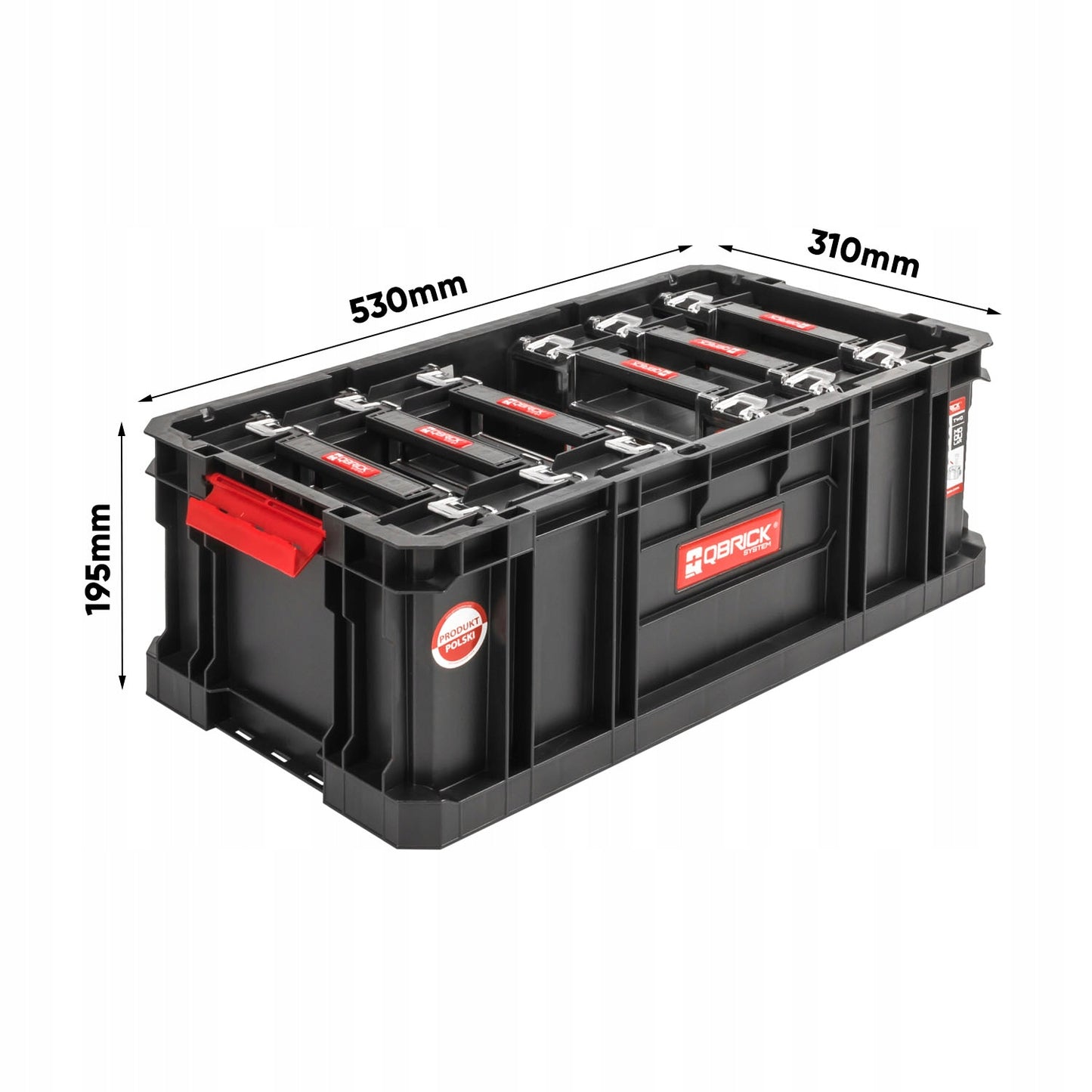 QBRICK SYSTEM TWO+TWO BOX200 + 6xTWO ORGANIZER MULTI įrankių dėžė