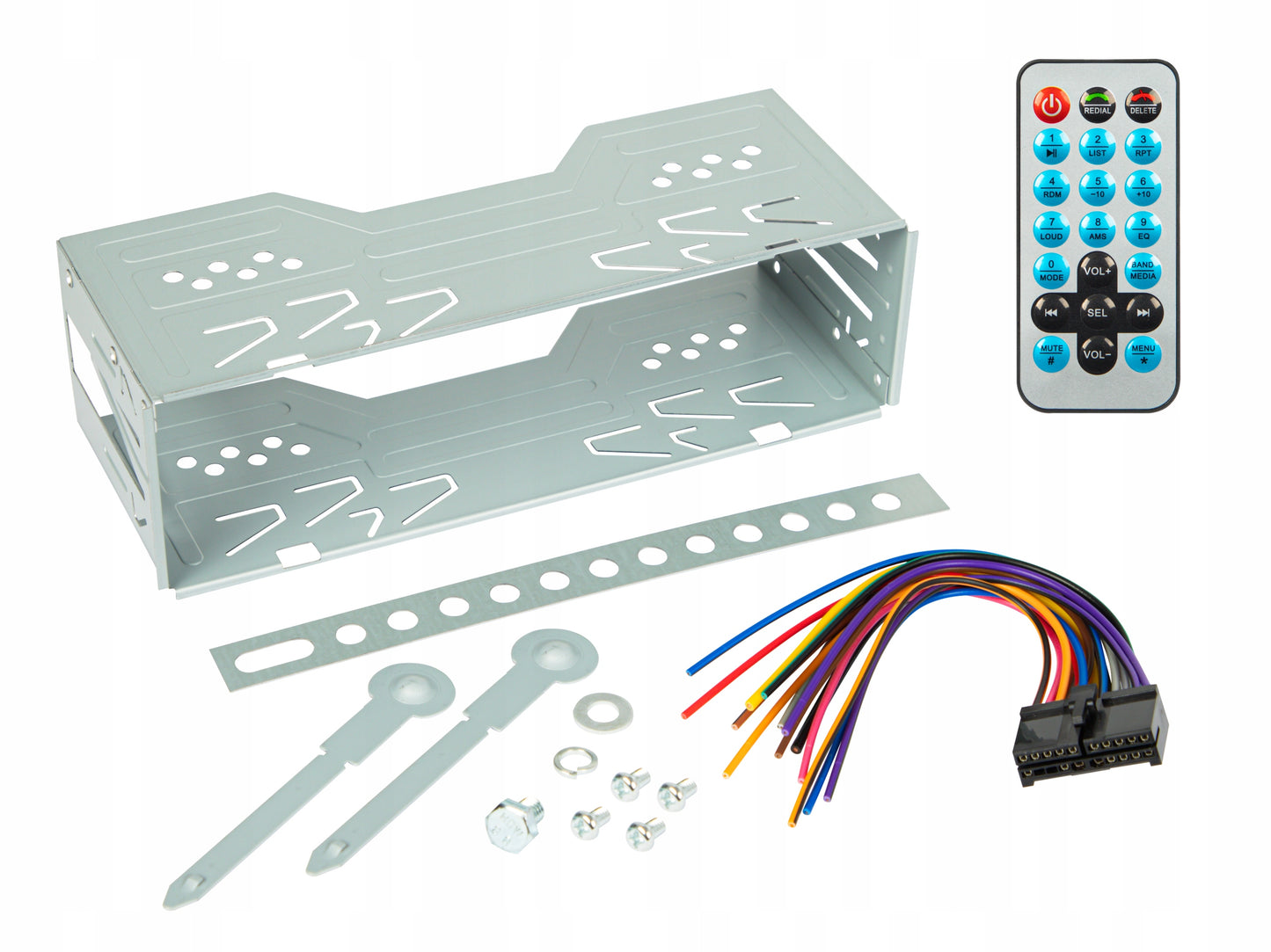 Automobilinis radijas 1-DIN, 7 colių, ištraukiamas lietimui jautrus ekranas, CarPlay, Android Auto