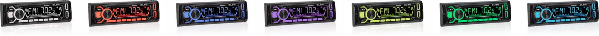 Automobilinis radijas 1-DIN Bluetooth USB SD RDS Spalvotas Rinkinys su pulteliu
