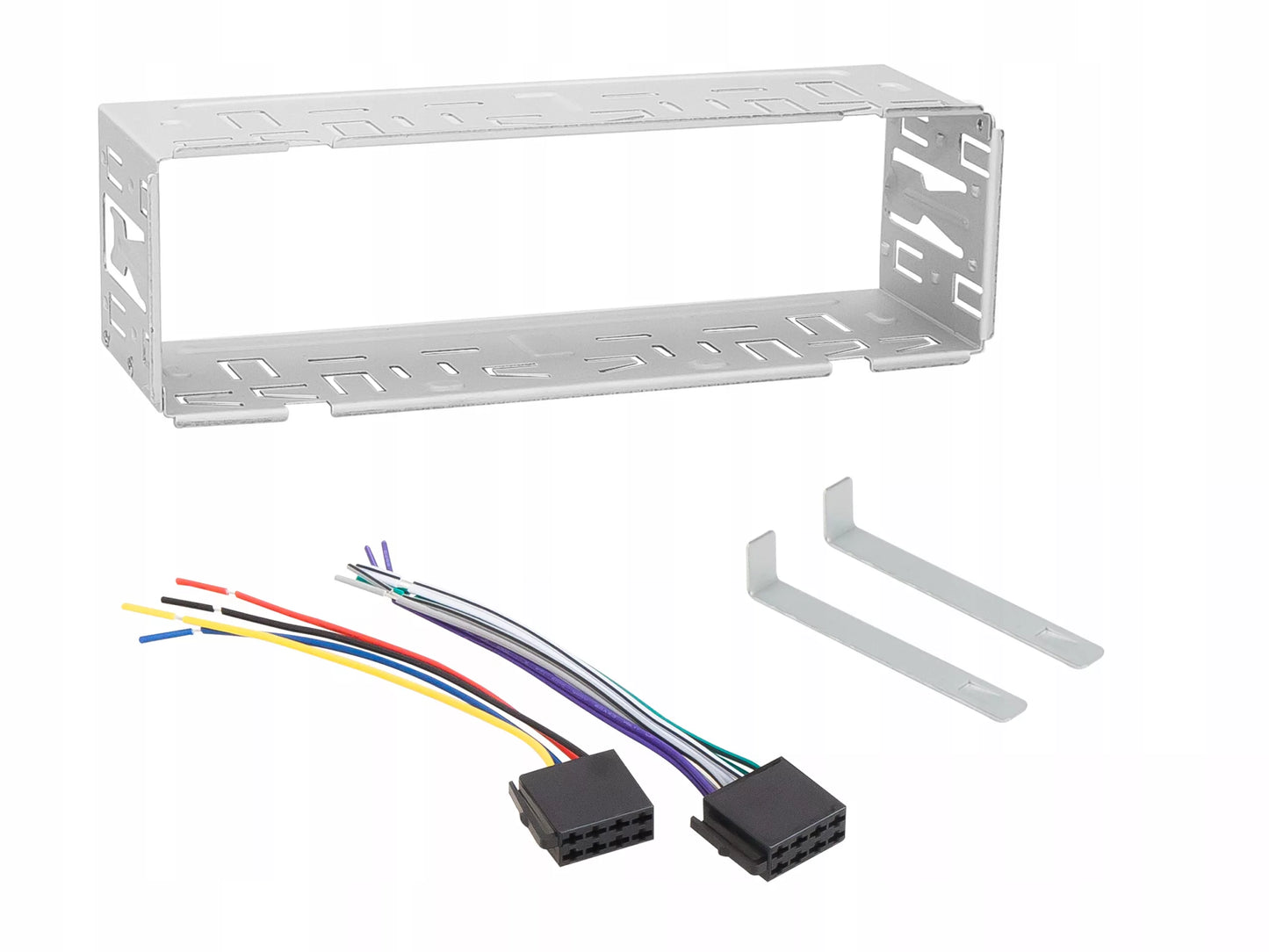 Automobilinis radijas BLUETOOTH 1-DIN RDS USB-C AUX RCA SD MP3 LCD MIKROFONAS