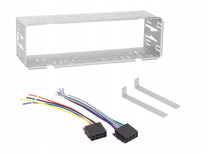 Automobilinis radijas BLUETOOTH 1-DIN RDS USB-C AUX RCA SD MP3 LCD MIKROFONAS