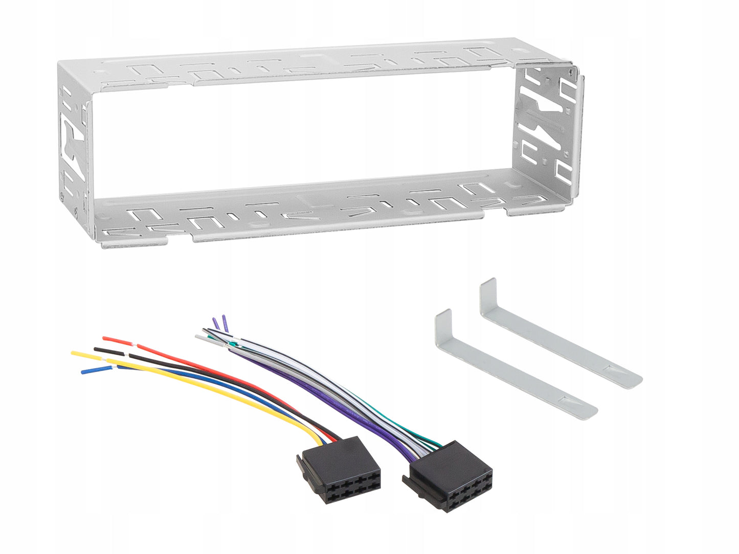 Automobilinis radijas BLUETOOTH 1-DIN RDS USB-C AUX RCA SD MP3 LCD MIKROFONAS