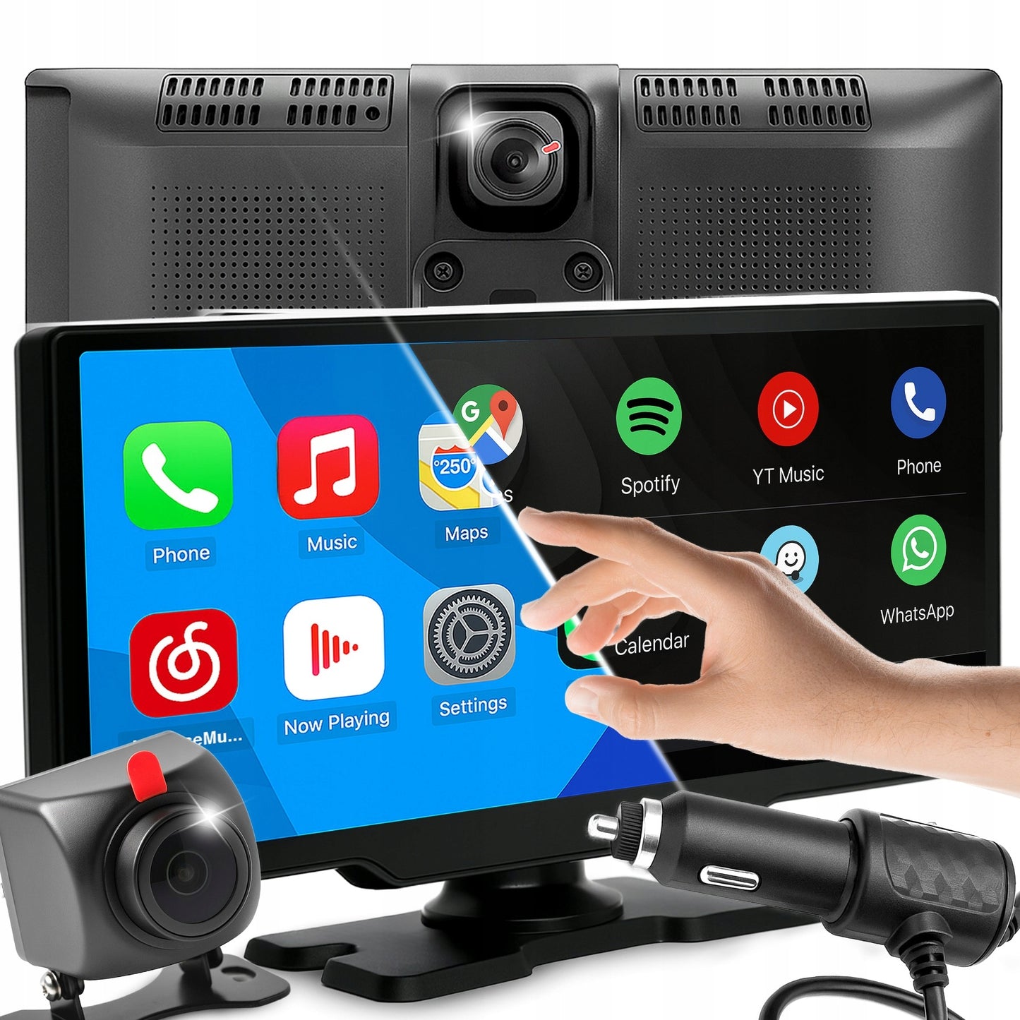 Automobilinis radijas BLUETOOTH ANDROID AUTO APPLE CARPLAY 1DIN EKRANAS 10,26''