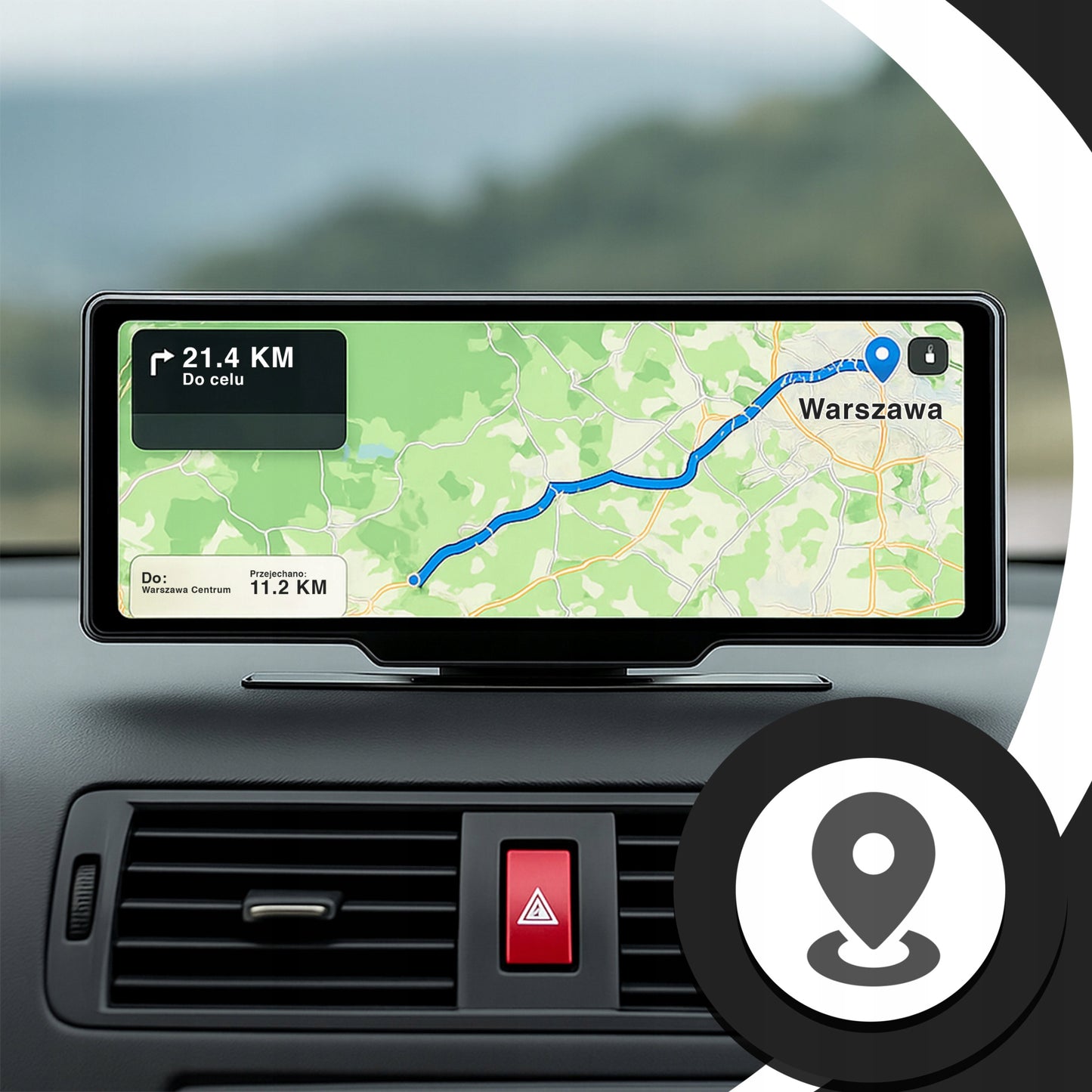 Automobilinis radijas BLUETOOTH ANDROID AUTO APPLE CARPLAY 1DIN EKRANAS 10,26''