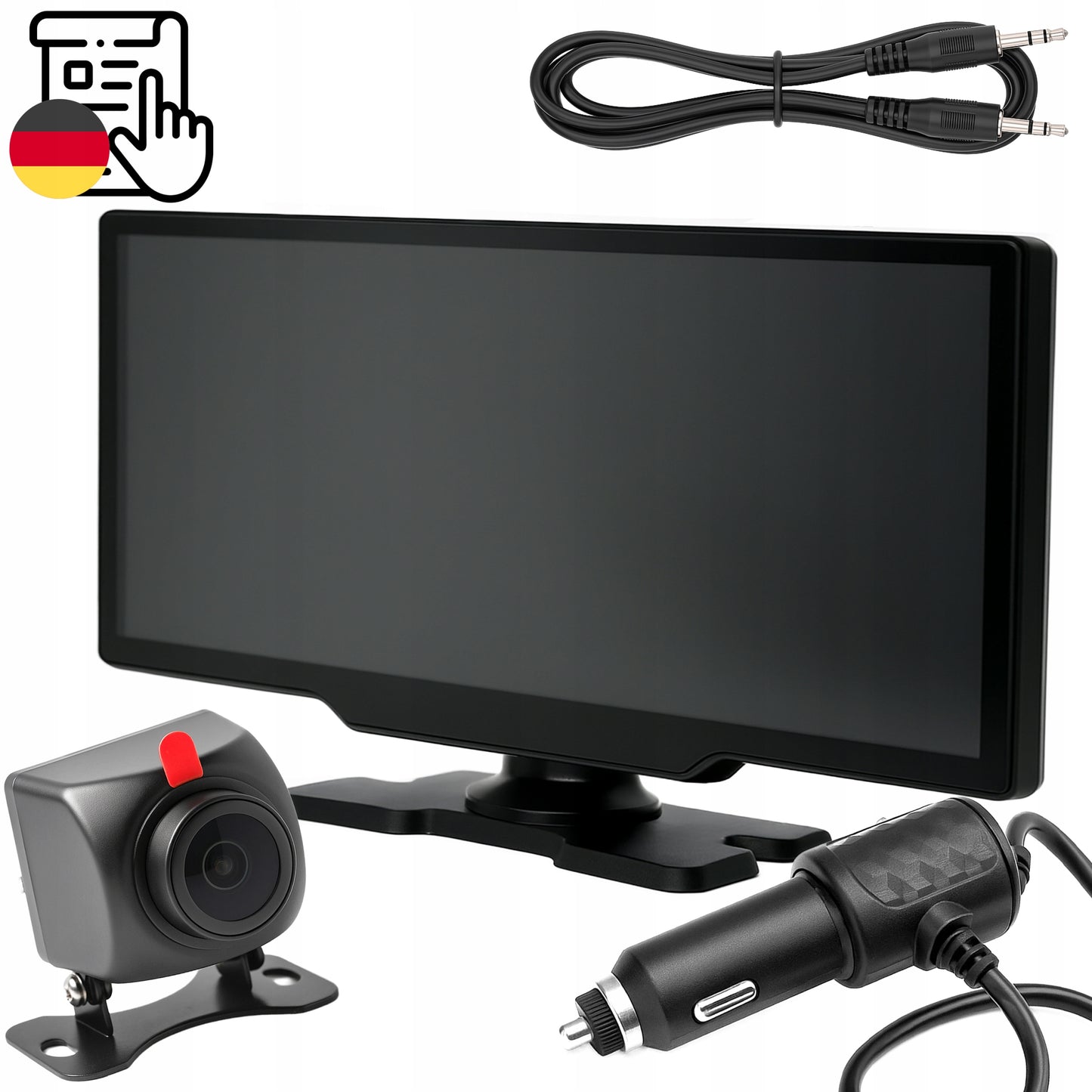 Automobilinis radijas BLUETOOTH ANDROID AUTO APPLE CARPLAY 1DIN EKRANAS 10,26''