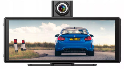 Automobilinė radijo stotelė su monitoriumi, CarPlay, kamera, Android Auto, multimedijos stotis