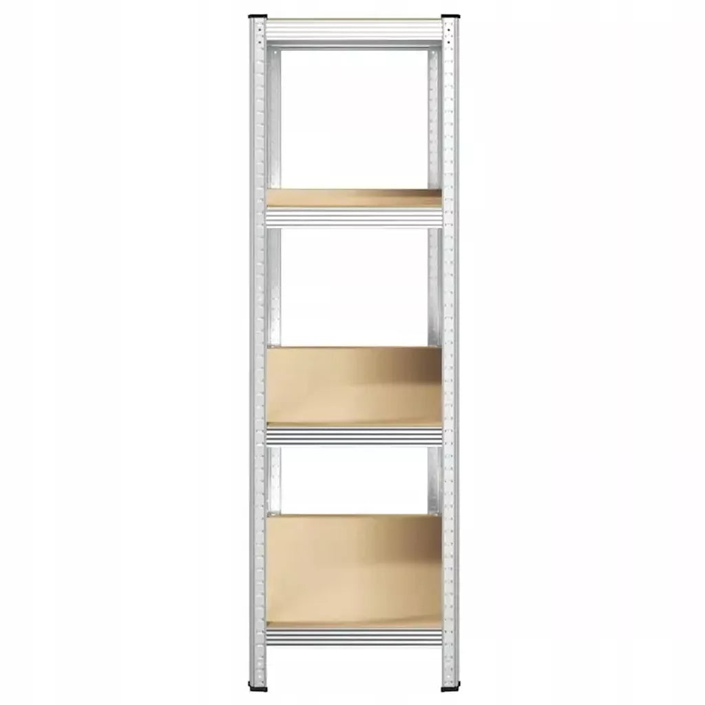 METALINIS SANDĖLIAVIMO STELAŽAS 150x75x30cm 4 MDF LENTYNOS 150kg 600kg GARAŽUI