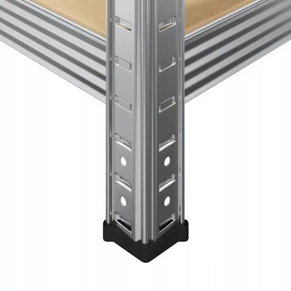 Metalinė sandėliavimo lentyna 180x90x40cm, 5 MDF lentynos, 160kg/lentyna, 800kg bendra apkrova, skirta garažui