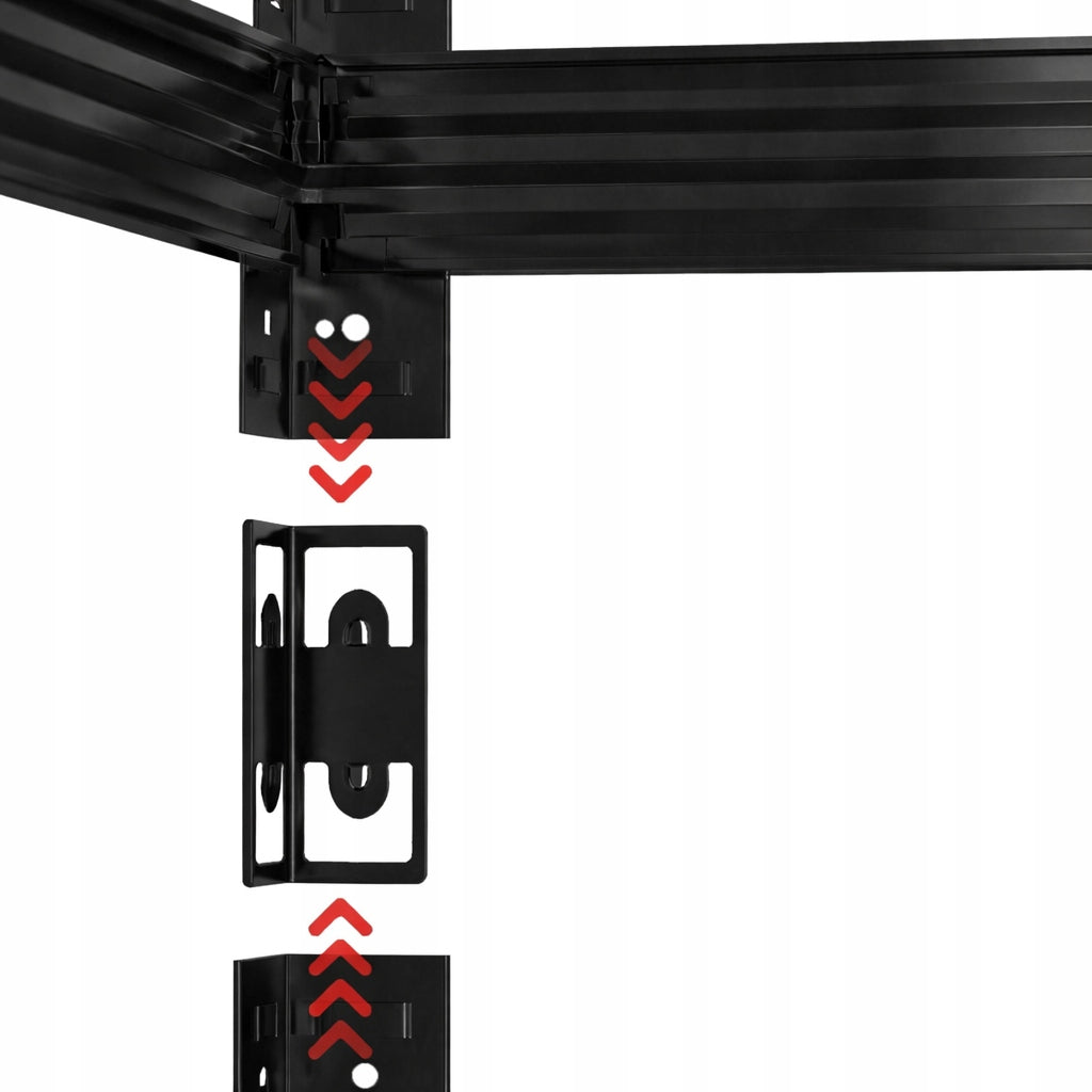 METALINĖ SANDĖLIAVIMO LENTYNĖLA 180x90x40cm 5 MDF LENTYNĖLĖS 180kg 900kg GARAŽUI