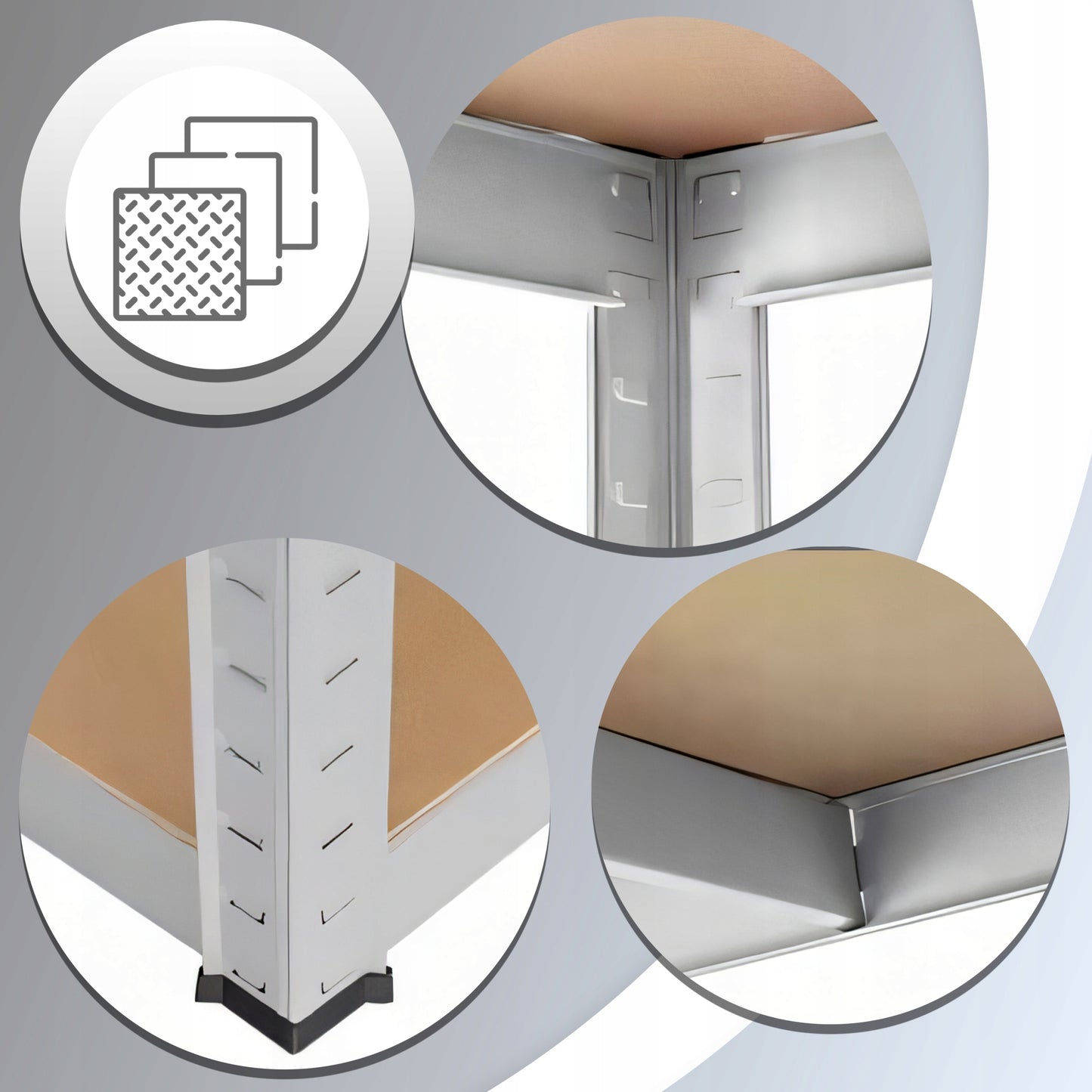 METALINĖ SANDĖLIAVIMO LENTYNĖLĖ 2 viename 5 lentynos 180X90X40CM 875KG GARAZINĖ STUMDOMA