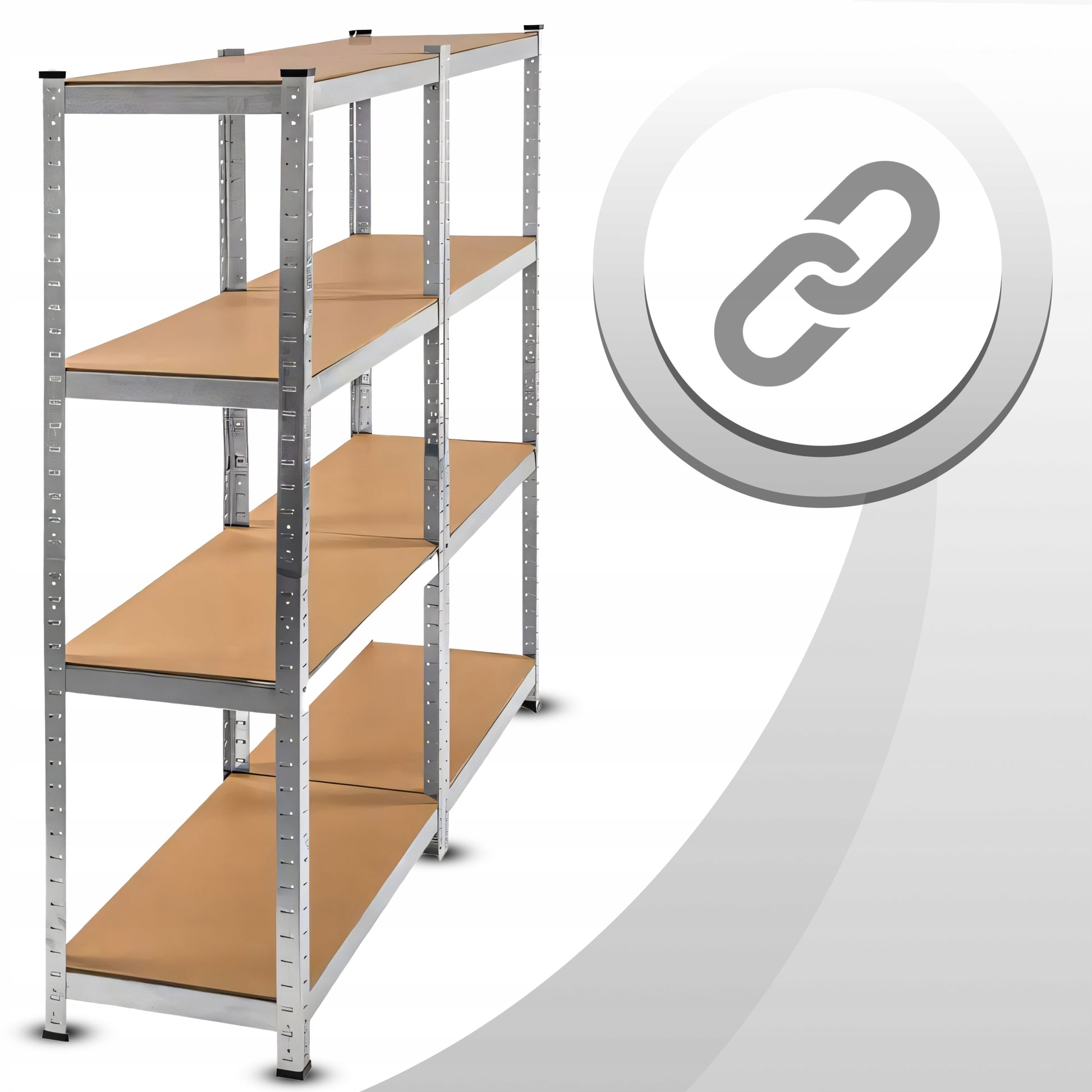 METALINĖ SANDĖLIAVIMO LENTYNĖLĖ 2 viename 5 lentynos 180X90X40CM 875KG GARAZINĖ STUMDOMA