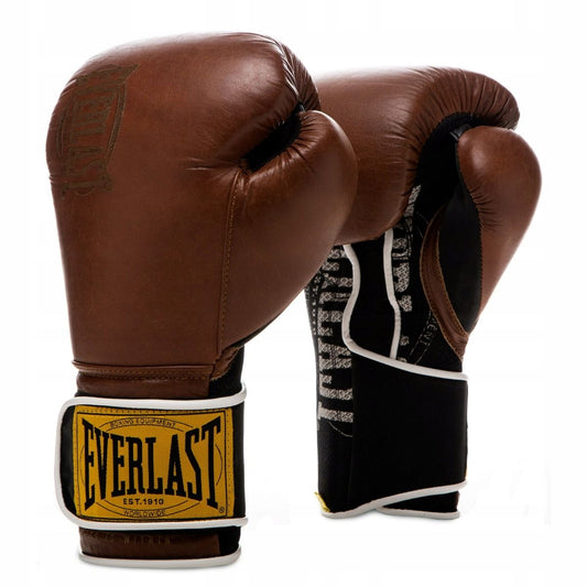 Bokso pirštinės EVERLAST rudos 12 uncijų + DOVANŲ