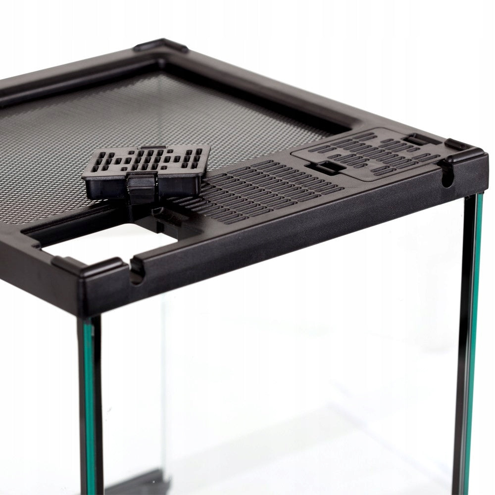 REPTI-ZOO TERARIUMAS 21x21x30 – PATVARUS VANDENĮ ATSPARUS ROPLIAMS IR VABZDŽIAMS