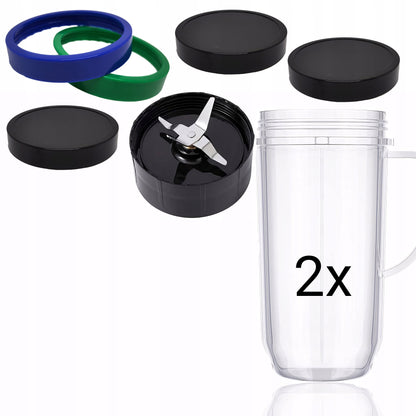 Daugiafunkcis virtuvinis kombainas-blenderis su ąsočiu, 600W, + 2 dideli 470 ml puodeliai